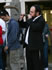 Jewish Ghetto - tour guide blows shofar