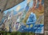 Mural on mountainside wall