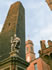 Medieval tower in Pizza Maggiore